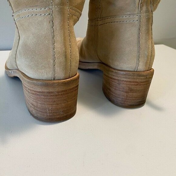 Gucci Womens Boots Beige Leather Mid Calf 7 - Picture 3 of 12